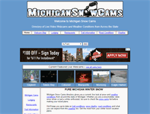 Tablet Screenshot of michigansnowcams.com